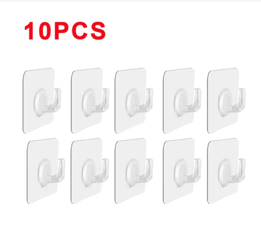 30Pcs Strong Adhesive Hook Seamless Photo Frame Hanger Hook Waterproof Kitchen Bathroom Accessories Multifunctional Storage Hook