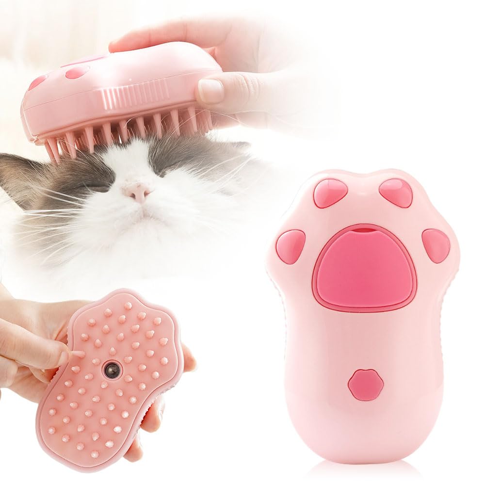 3 in 1 Pet Brush Cat Steam Brush Comb Dog Brush Electric Spray Cat Hair Brushes Massage Pet Grooming Hair Removal Combs