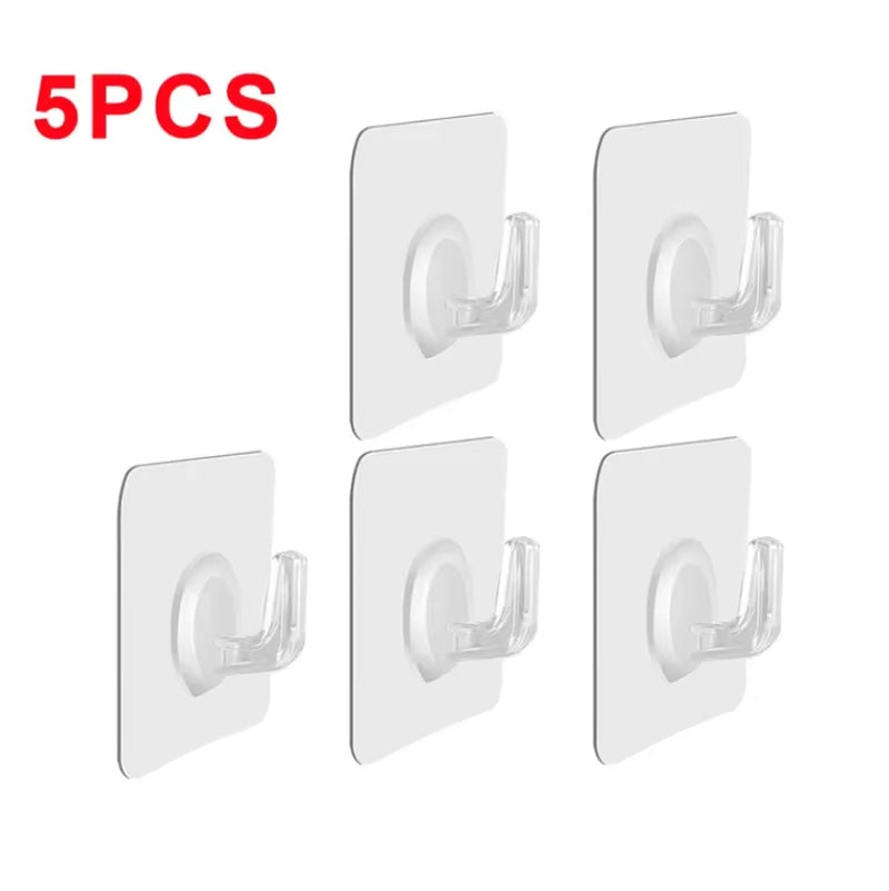 30Pcs Strong Adhesive Hook Seamless Photo Frame Hanger Hook Waterproof Kitchen Bathroom Accessories Multifunctional Storage Hook