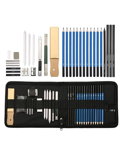 32Pcs Artist Sketching & Drawing Pencil Art Set Back to School